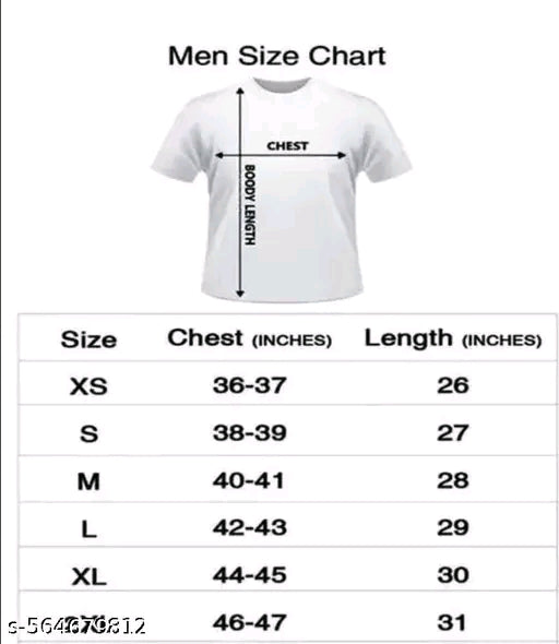 Men'S Printed Typography Round Neck OVERSIZED T-Shirt