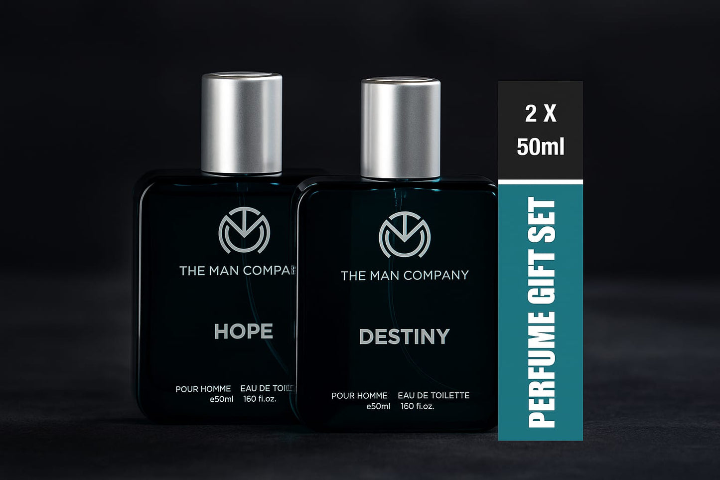 The Man Company 2 × 50ml Perfume | Long-Lasting Deo Perfume Body Spray