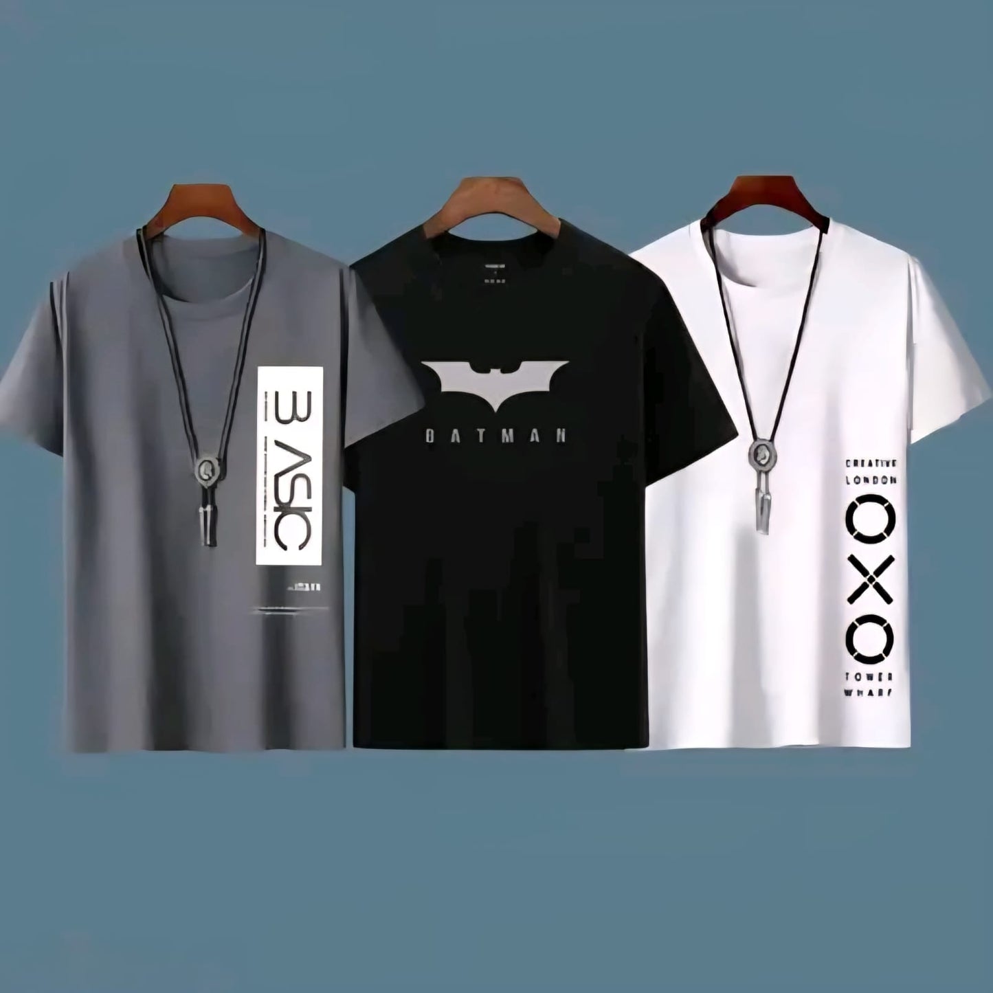 Round Neck Printed Polyester Tshirt For Men