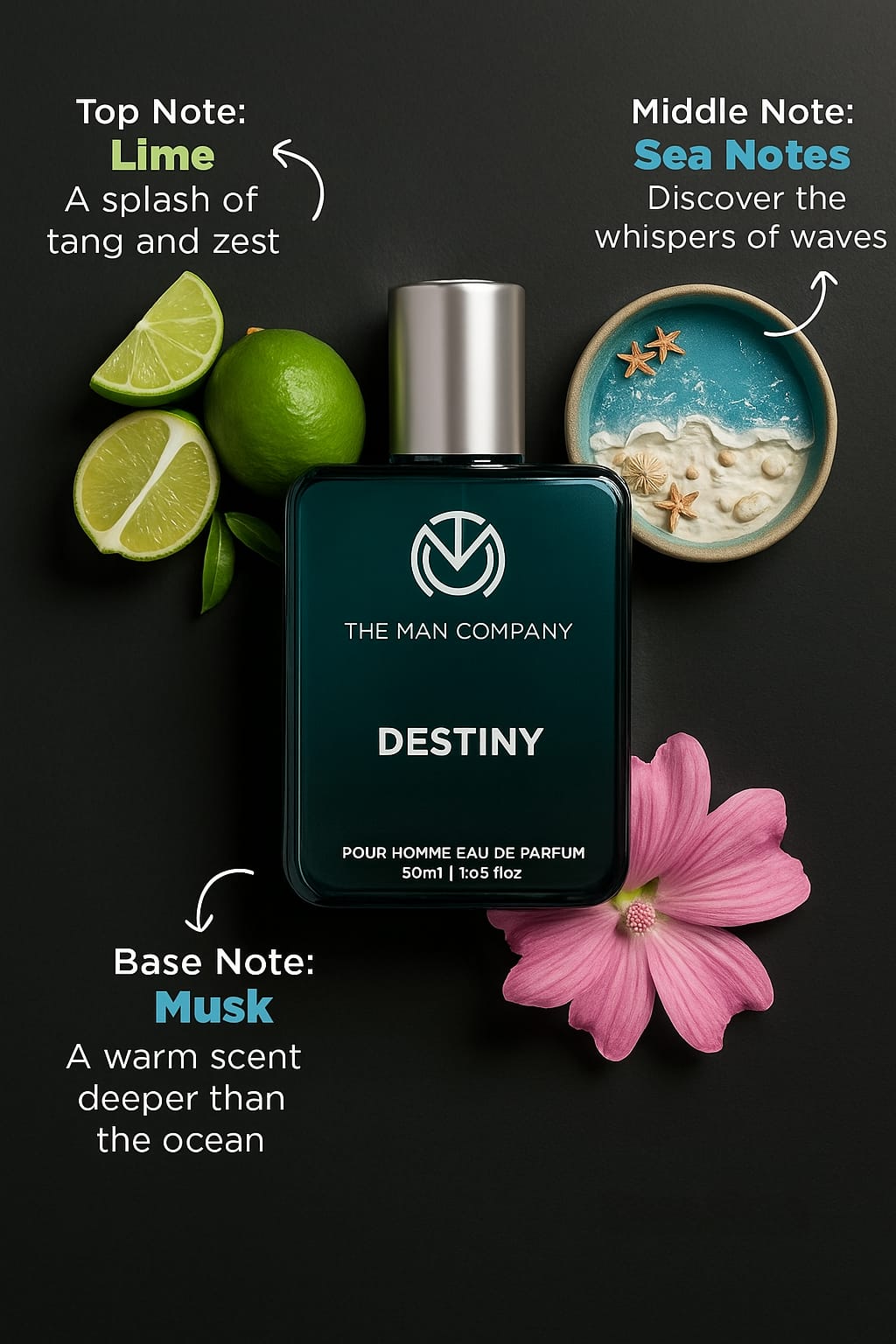 The Man Company 2 × 50ml Perfume | Long-Lasting Deo Perfume Body Spray